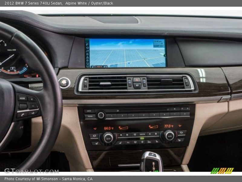 Alpine White / Oyster/Black 2012 BMW 7 Series 740Li Sedan