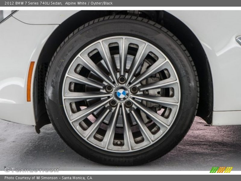 Alpine White / Oyster/Black 2012 BMW 7 Series 740Li Sedan