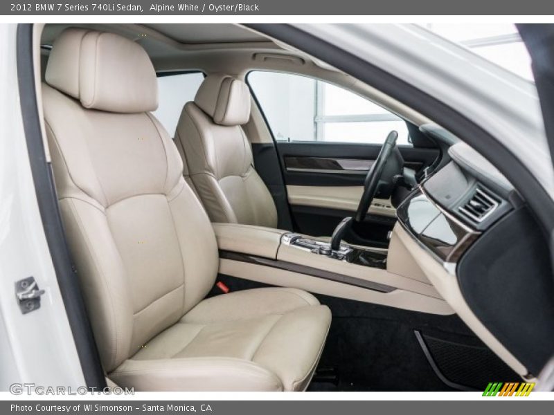 Alpine White / Oyster/Black 2012 BMW 7 Series 740Li Sedan