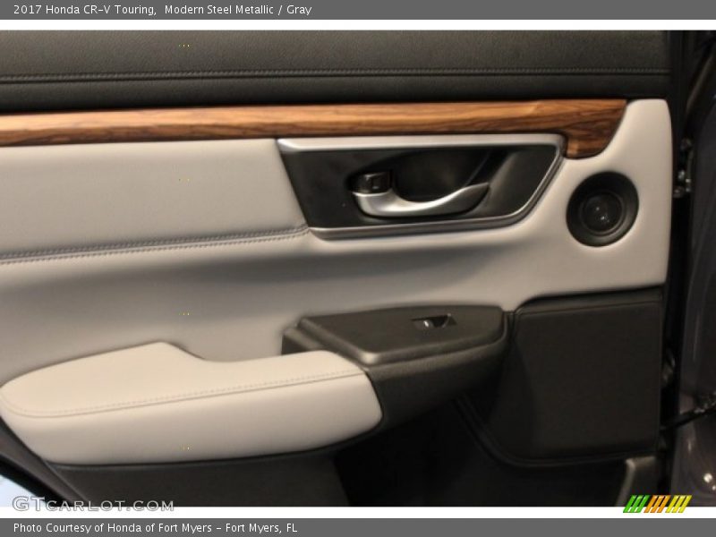 Modern Steel Metallic / Gray 2017 Honda CR-V Touring