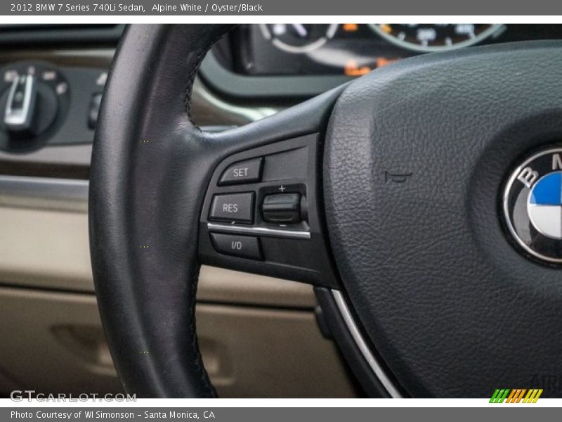 Alpine White / Oyster/Black 2012 BMW 7 Series 740Li Sedan