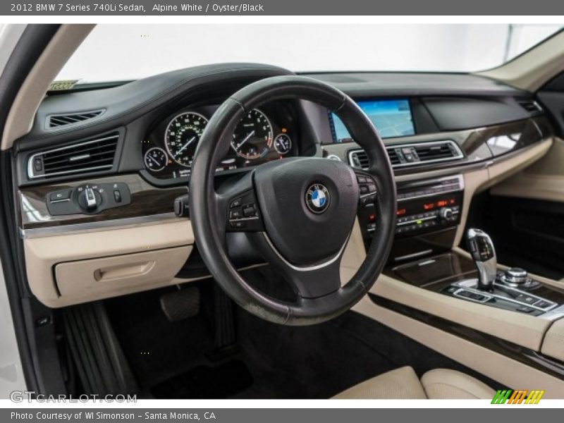 Alpine White / Oyster/Black 2012 BMW 7 Series 740Li Sedan