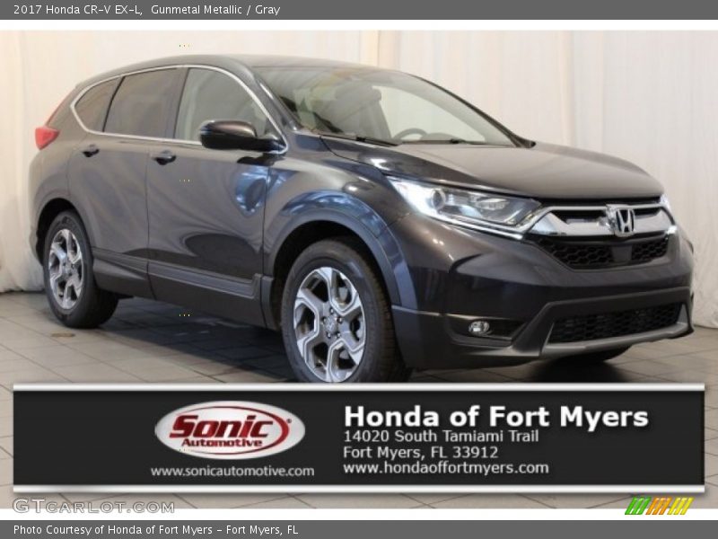 Gunmetal Metallic / Gray 2017 Honda CR-V EX-L