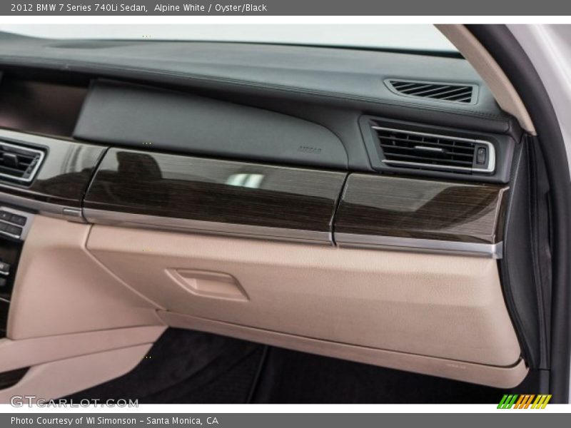 Alpine White / Oyster/Black 2012 BMW 7 Series 740Li Sedan