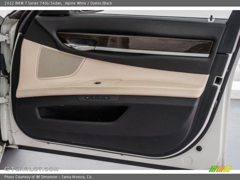 Alpine White / Oyster/Black 2012 BMW 7 Series 740Li Sedan