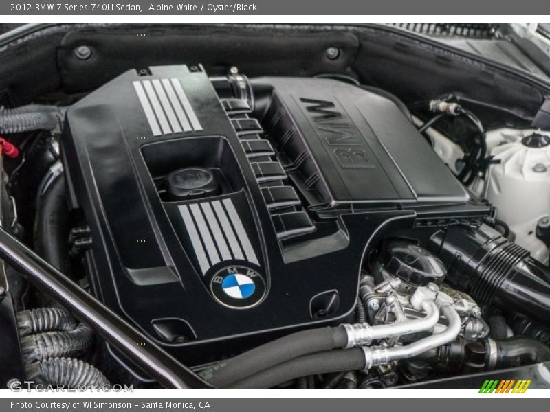 Alpine White / Oyster/Black 2012 BMW 7 Series 740Li Sedan
