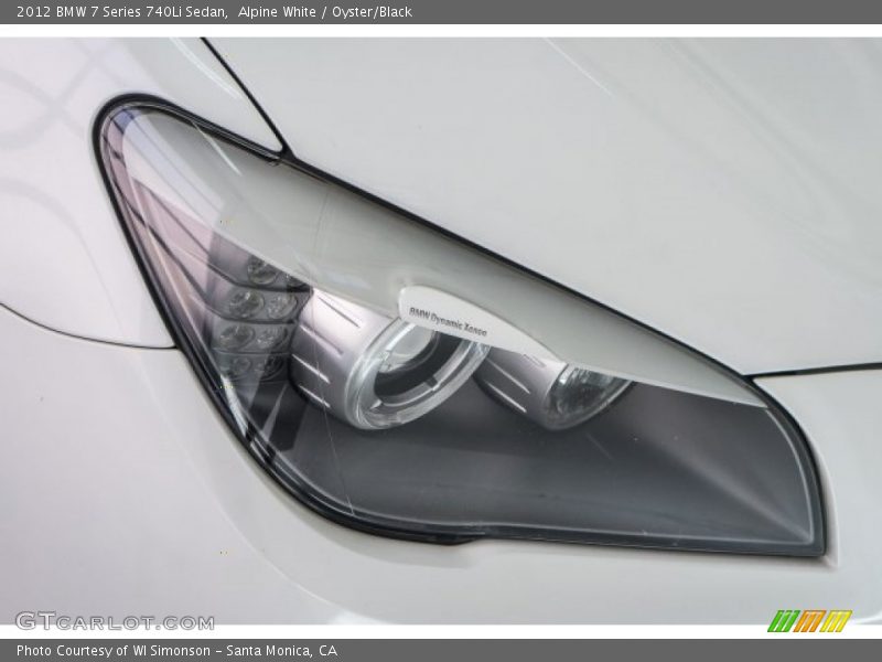 Alpine White / Oyster/Black 2012 BMW 7 Series 740Li Sedan