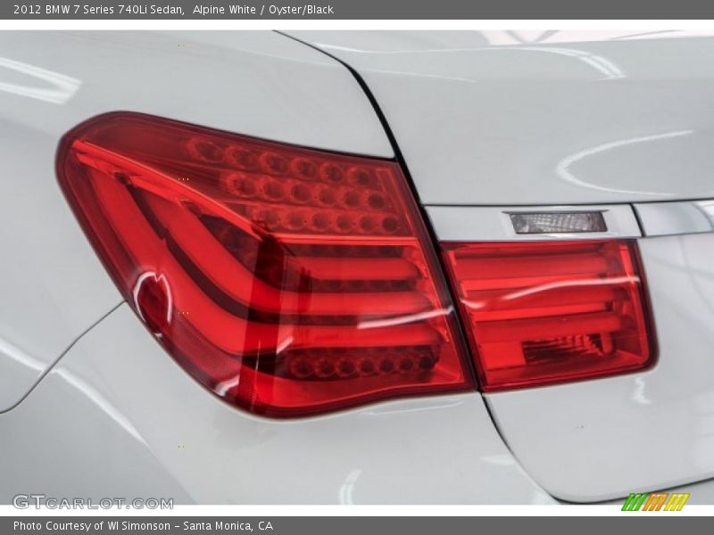 Alpine White / Oyster/Black 2012 BMW 7 Series 740Li Sedan