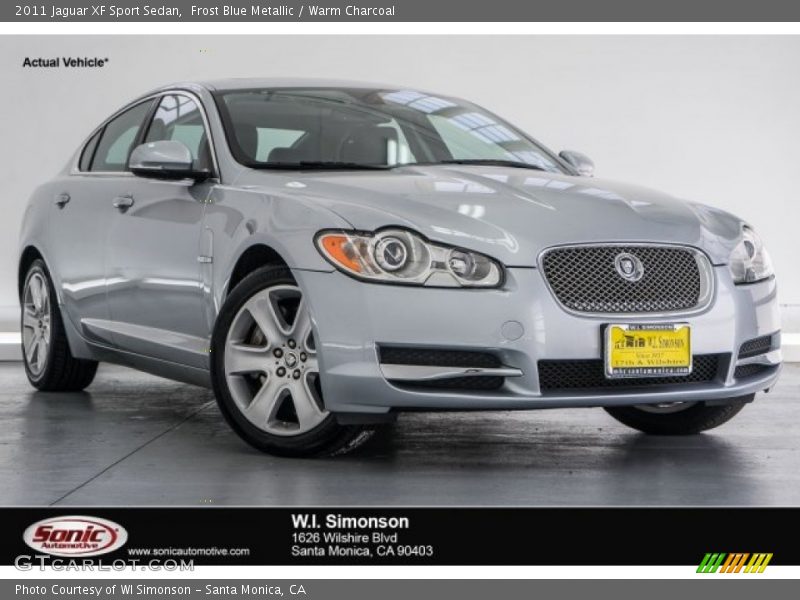 Frost Blue Metallic / Warm Charcoal 2011 Jaguar XF Sport Sedan