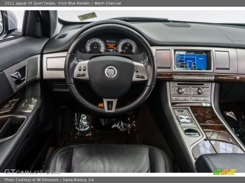 Frost Blue Metallic / Warm Charcoal 2011 Jaguar XF Sport Sedan