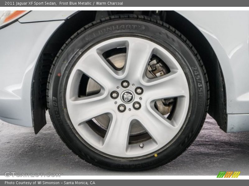 Frost Blue Metallic / Warm Charcoal 2011 Jaguar XF Sport Sedan
