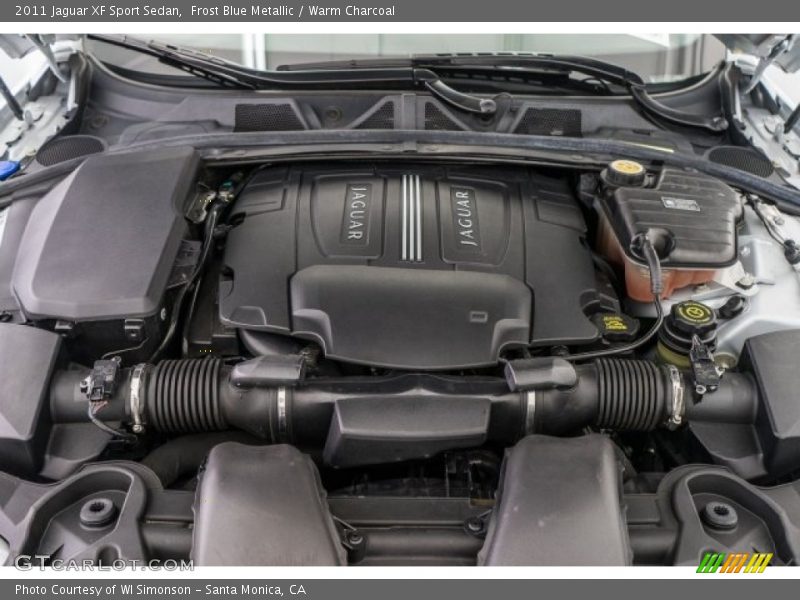 Frost Blue Metallic / Warm Charcoal 2011 Jaguar XF Sport Sedan