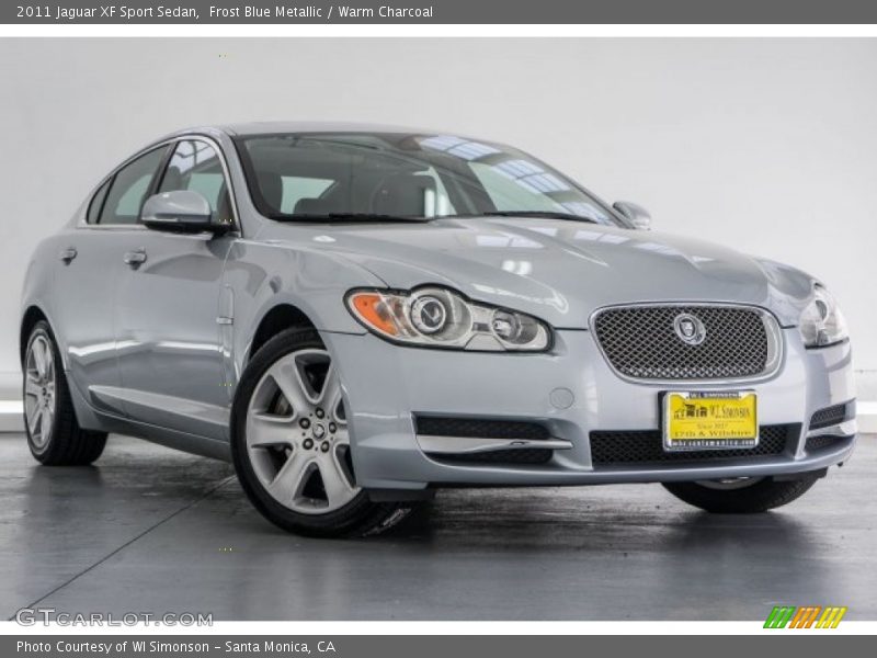 Frost Blue Metallic / Warm Charcoal 2011 Jaguar XF Sport Sedan