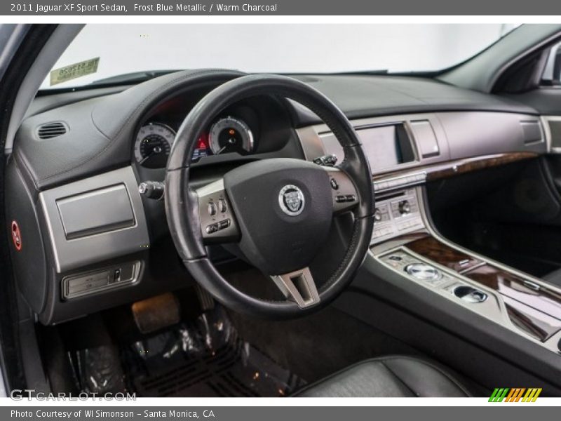 Frost Blue Metallic / Warm Charcoal 2011 Jaguar XF Sport Sedan