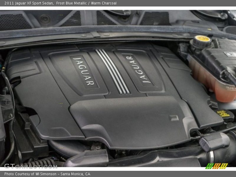 Frost Blue Metallic / Warm Charcoal 2011 Jaguar XF Sport Sedan