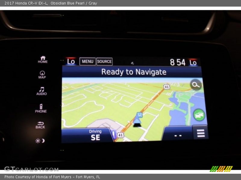 Navigation of 2017 CR-V EX-L