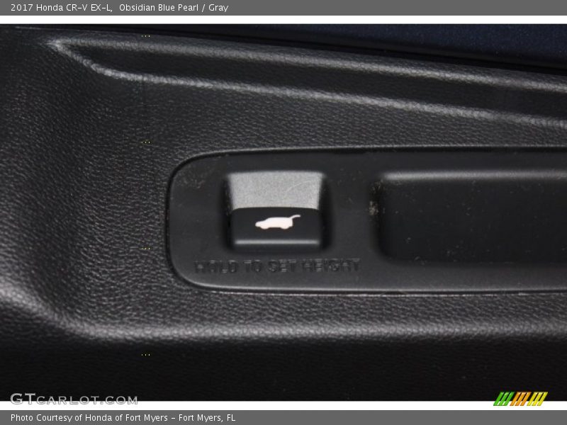 Obsidian Blue Pearl / Gray 2017 Honda CR-V EX-L