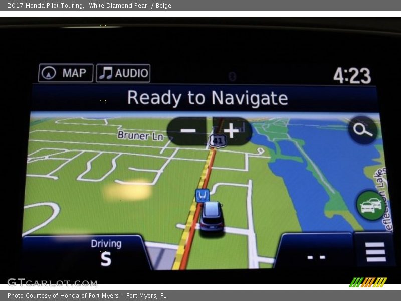 White Diamond Pearl / Beige 2017 Honda Pilot Touring