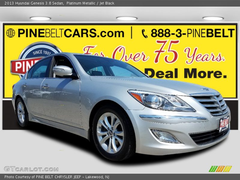 Platinum Metallic / Jet Black 2013 Hyundai Genesis 3.8 Sedan