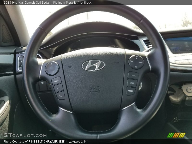 Platinum Metallic / Jet Black 2013 Hyundai Genesis 3.8 Sedan