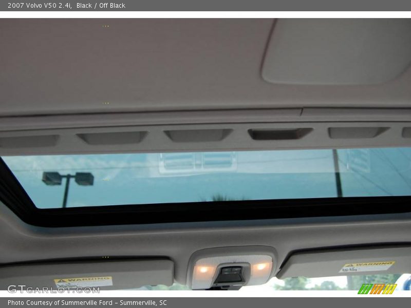 Black / Off Black 2007 Volvo V50 2.4i