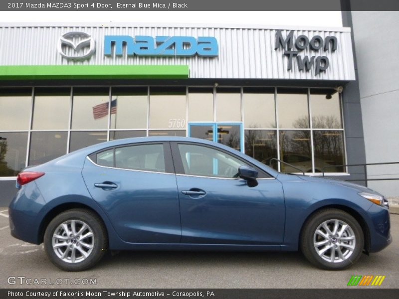 Eternal Blue Mica / Black 2017 Mazda MAZDA3 Sport 4 Door