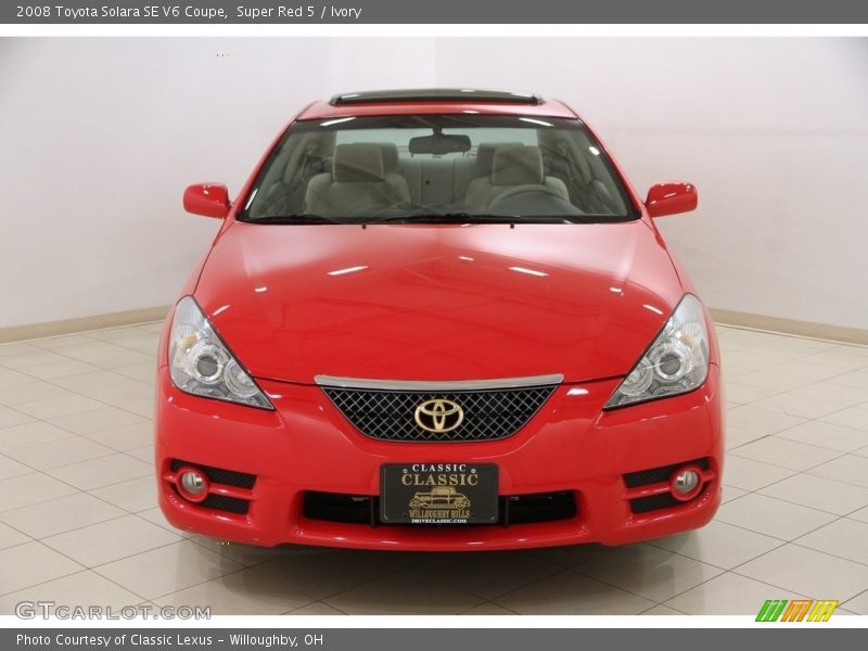Super Red 5 / Ivory 2008 Toyota Solara SE V6 Coupe