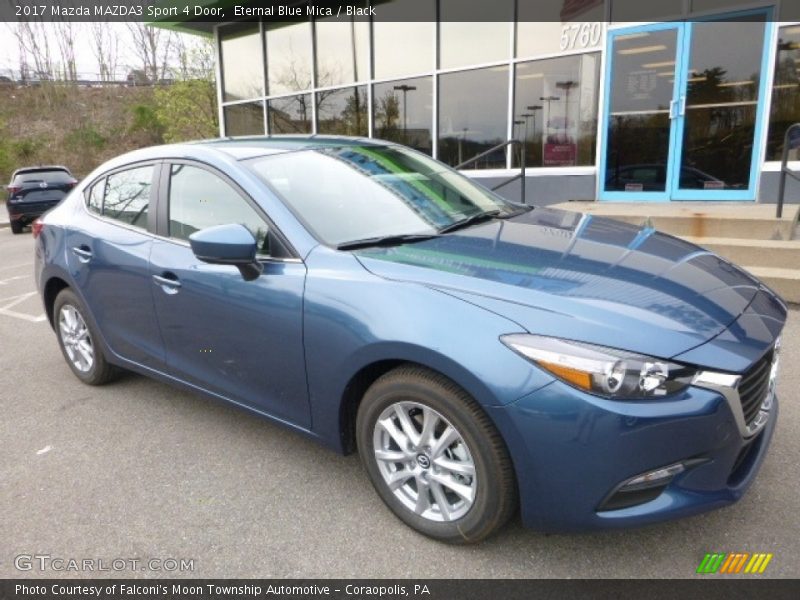 Eternal Blue Mica / Black 2017 Mazda MAZDA3 Sport 4 Door