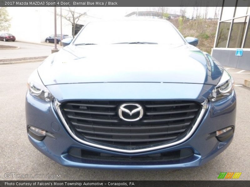 Eternal Blue Mica / Black 2017 Mazda MAZDA3 Sport 4 Door