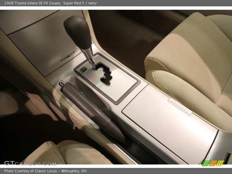 Super Red 5 / Ivory 2008 Toyota Solara SE V6 Coupe