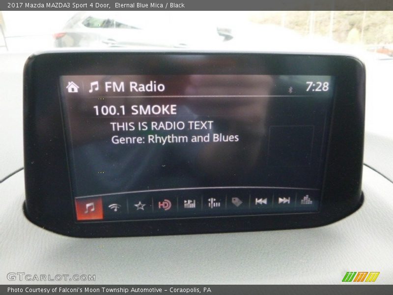 Eternal Blue Mica / Black 2017 Mazda MAZDA3 Sport 4 Door