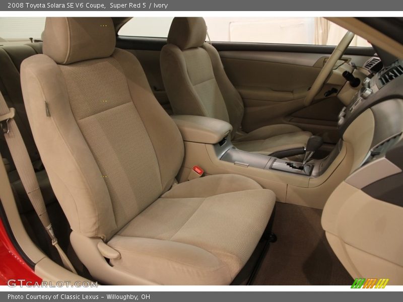 Super Red 5 / Ivory 2008 Toyota Solara SE V6 Coupe