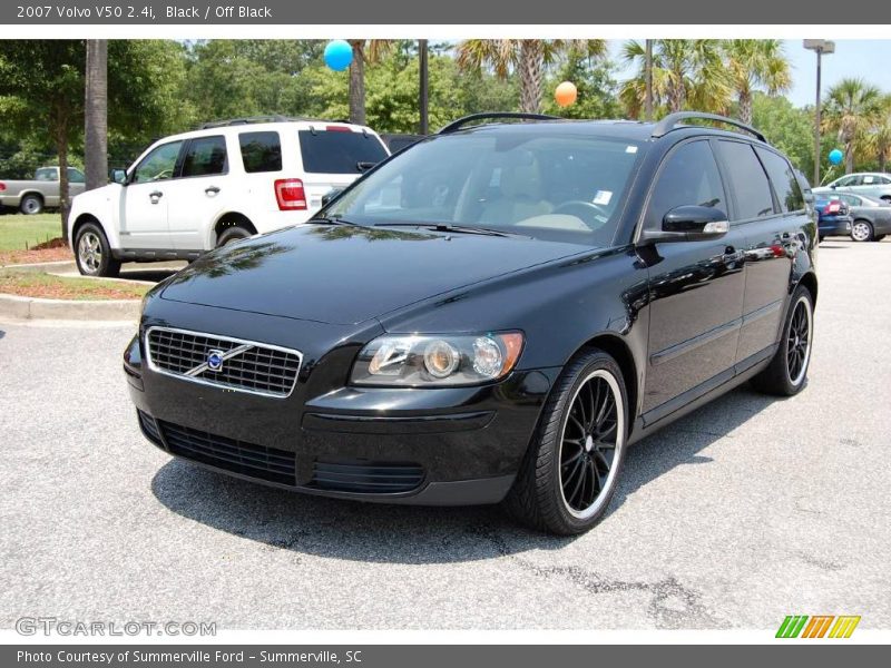 Black / Off Black 2007 Volvo V50 2.4i
