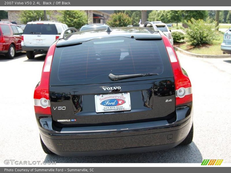 Black / Off Black 2007 Volvo V50 2.4i