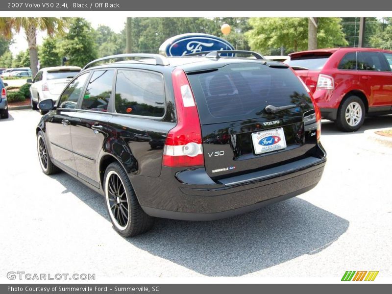 Black / Off Black 2007 Volvo V50 2.4i