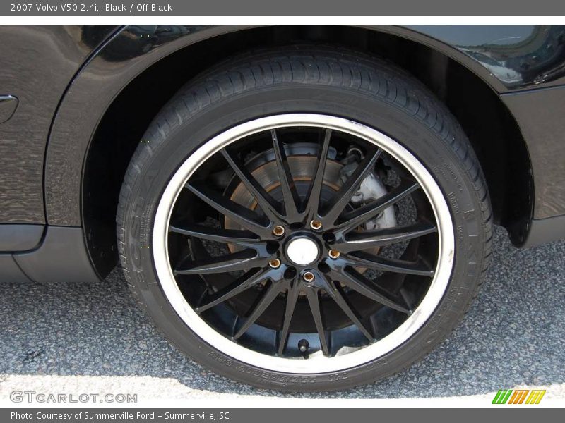 Black / Off Black 2007 Volvo V50 2.4i