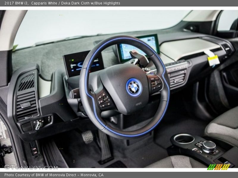 Capparis White / Deka Dark Cloth w/Blue Highlights 2017 BMW i3
