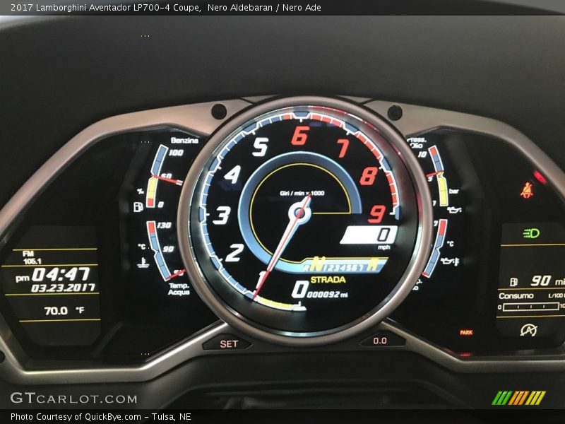  2017 Aventador LP700-4 Coupe LP700-4 Coupe Gauges
