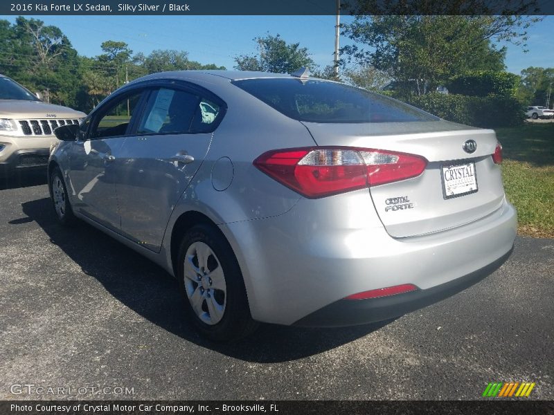 Silky Silver / Black 2016 Kia Forte LX Sedan