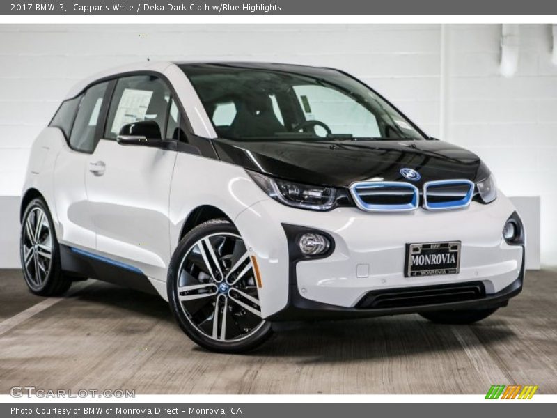 Capparis White / Deka Dark Cloth w/Blue Highlights 2017 BMW i3