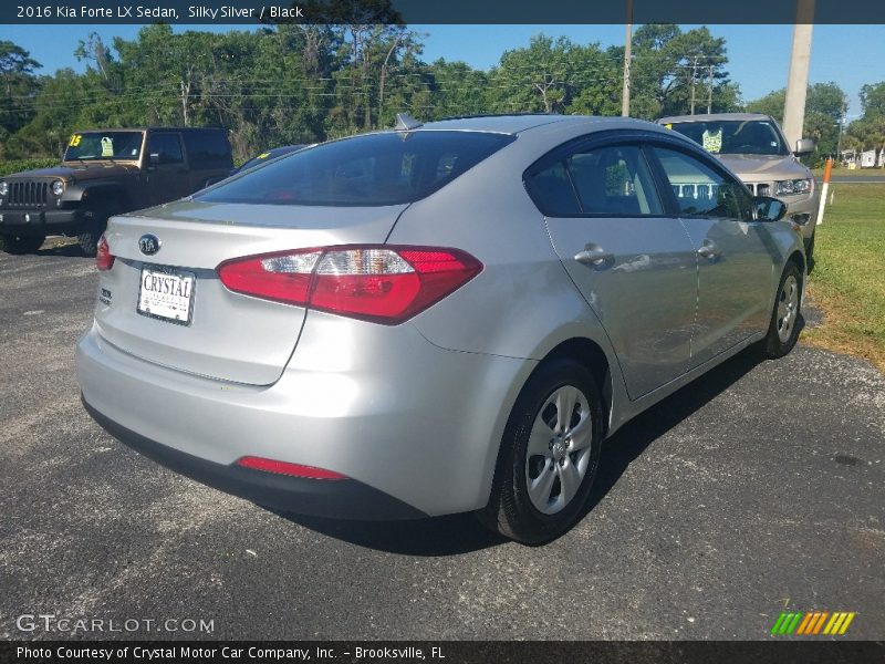 Silky Silver / Black 2016 Kia Forte LX Sedan