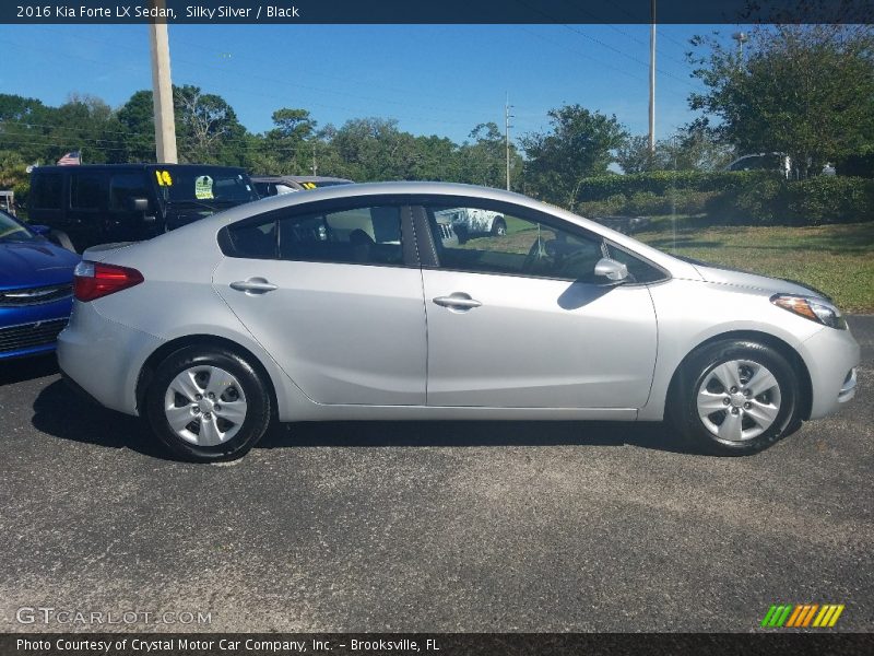 Silky Silver / Black 2016 Kia Forte LX Sedan