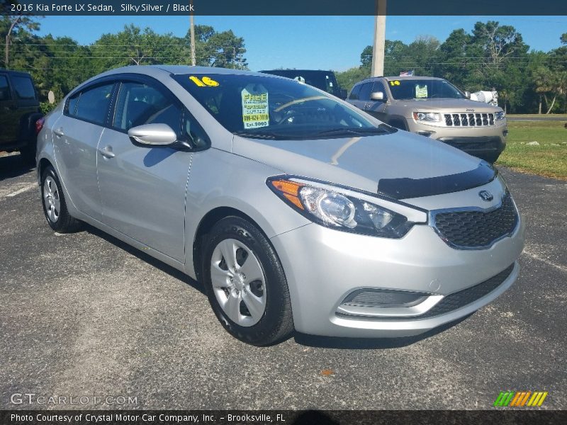 Silky Silver / Black 2016 Kia Forte LX Sedan