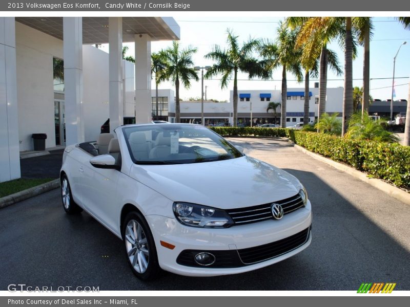Candy White / Cornsilk Beige 2013 Volkswagen Eos Komfort