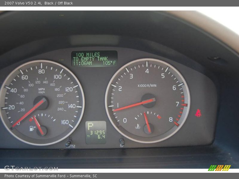 Black / Off Black 2007 Volvo V50 2.4i