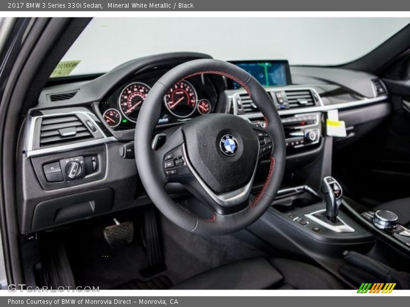 Mineral White Metallic / Black 2017 BMW 3 Series 330i Sedan