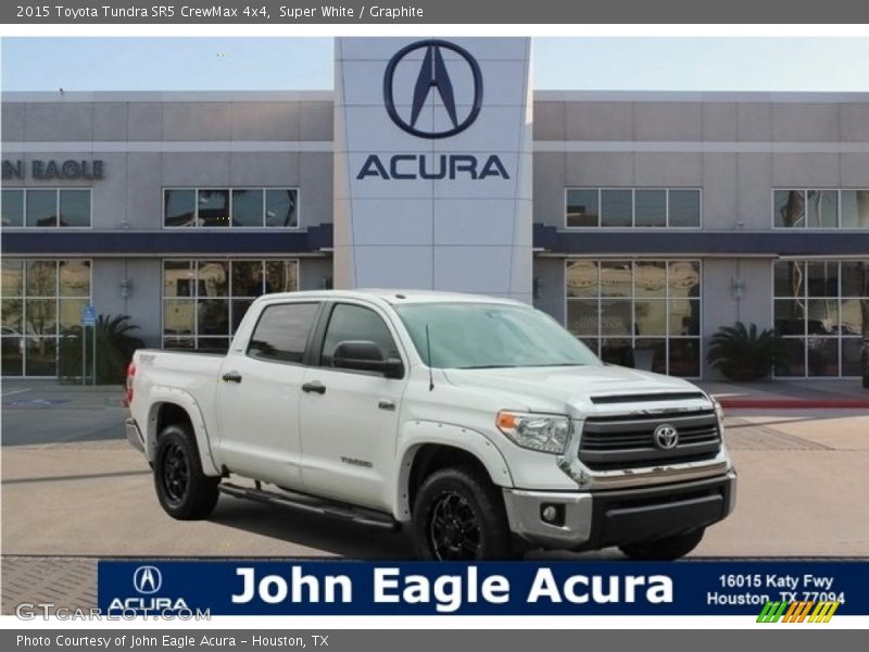 Super White / Graphite 2015 Toyota Tundra SR5 CrewMax 4x4