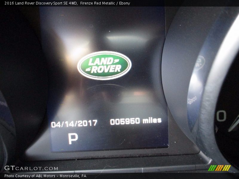 Firenze Red Metallic / Ebony 2016 Land Rover Discovery Sport SE 4WD