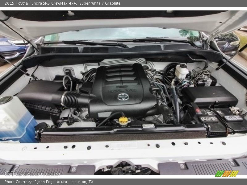 Super White / Graphite 2015 Toyota Tundra SR5 CrewMax 4x4