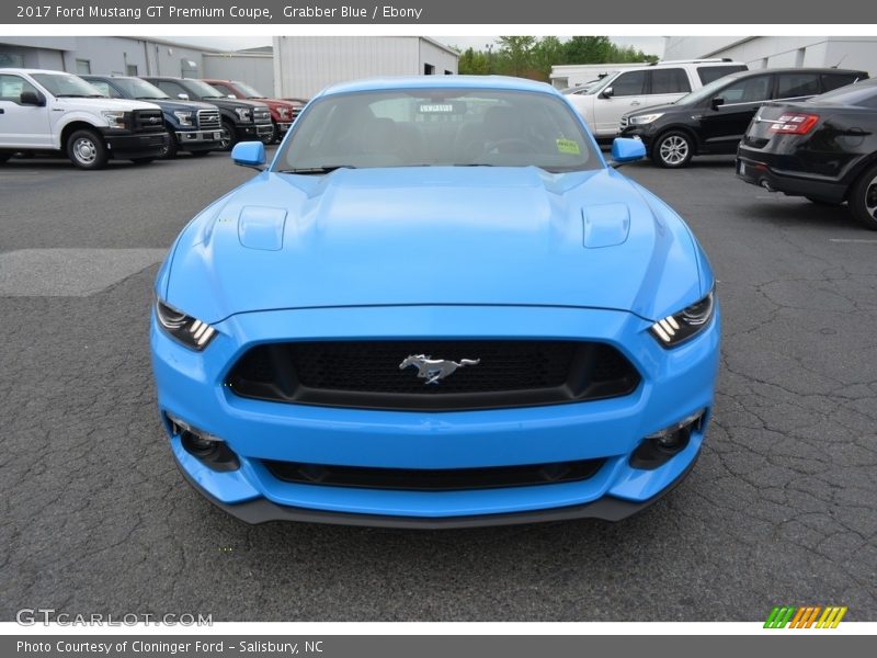 Grabber Blue / Ebony 2017 Ford Mustang GT Premium Coupe